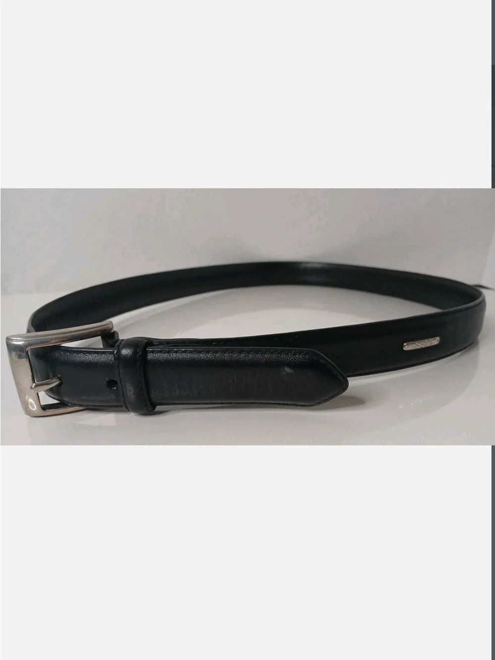 Vintage Ralph Lauren Black Polo Belt ☆ Genuine Leather 36/90 2113620-001